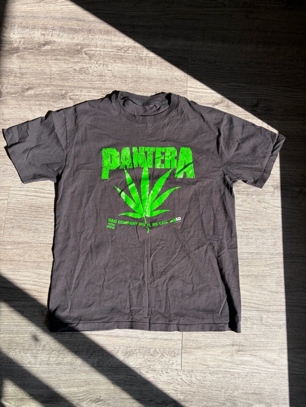Pantera Black T‑Shirt with Neon Green Graphic